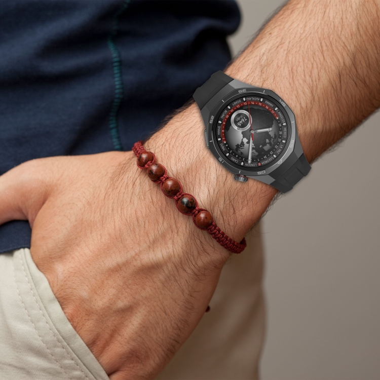 HUAWEI WATCH GT 5 Pro 46mm ブラック シリコンバンド Huawei Watch GT 5 Pro - 46mm Titanium Link Strap (Graphite)