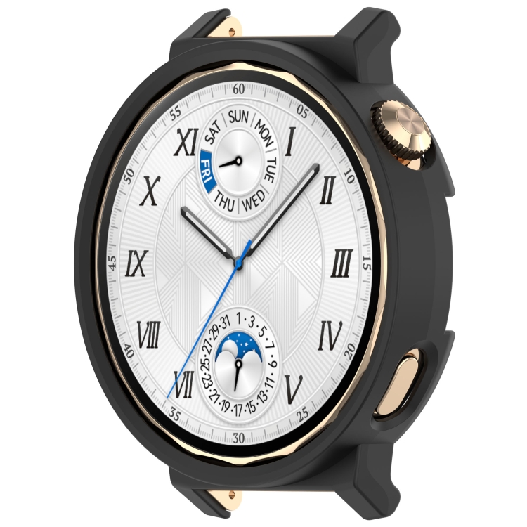 Funda protectora hueca para reloj Huawei Watch GT5 Pro de 42 mm con cobertura media para PC (negra) - 1