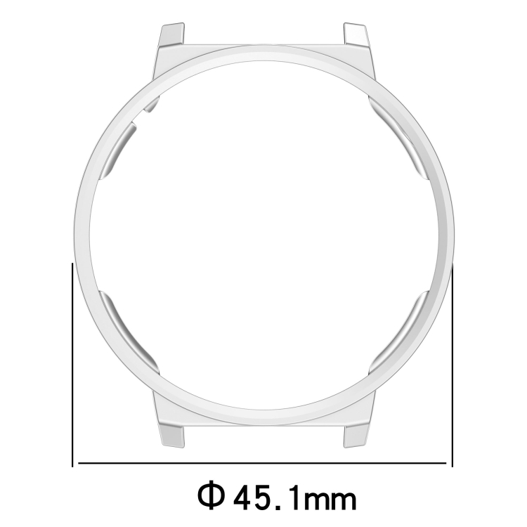 Funda protectora hueca para reloj Huawei Watch GT5 Pro de 42 mm con cobertura media para PC (negra) - B2