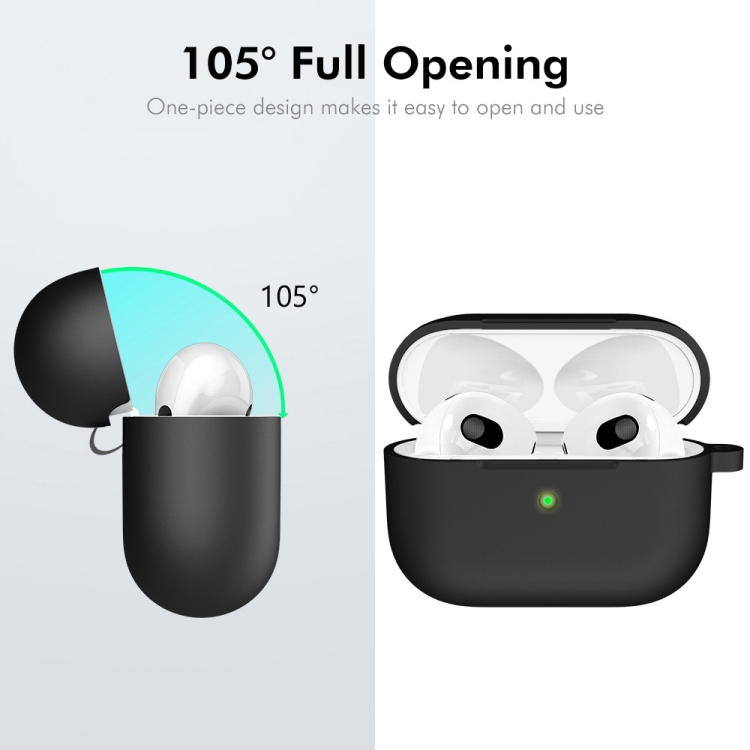 For Apple AirPods 4 2024 ENKAY Hat-Prince Thickened Silicone Case with Hook and Anti-lost Silicone Earbuds(White) For Apple AirPods 4 2024 ENKAY Hat-Prince Thickened Silicone Case with Hook and Anti-lost Silicone Earbuds(White)