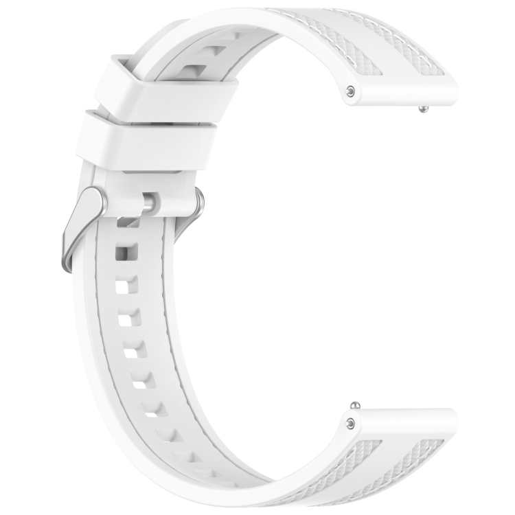 For Redmi Watch 5 Active / Watch 5 Lite Quick Release Two Side Stitching Silicone Watch Band(White)