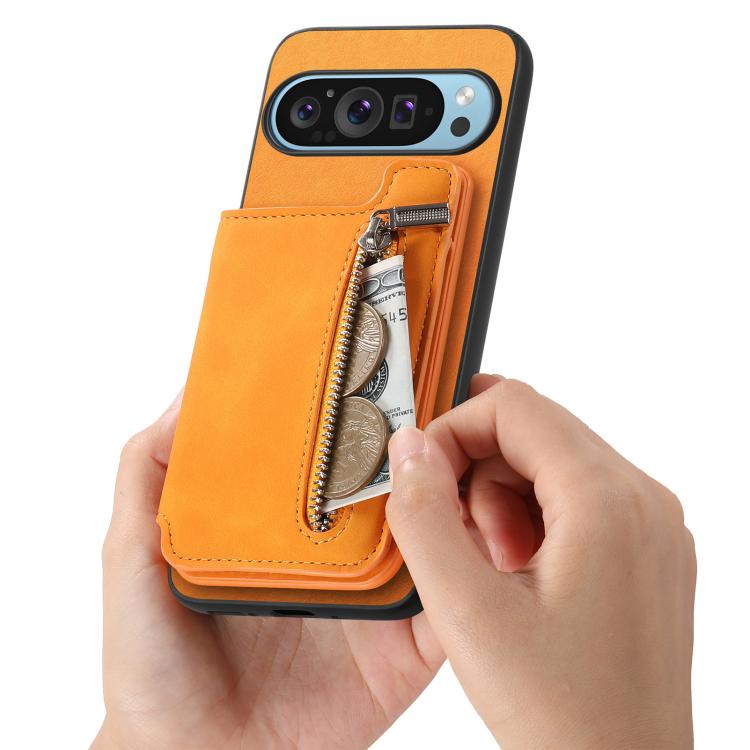 Custodia Flip Portafoglio Custodia Portafoglio Google Pixel 7 - Cover PU Con Tracolla E Supporto, Nero Custodia Multifunzione Pixel - Foto 13