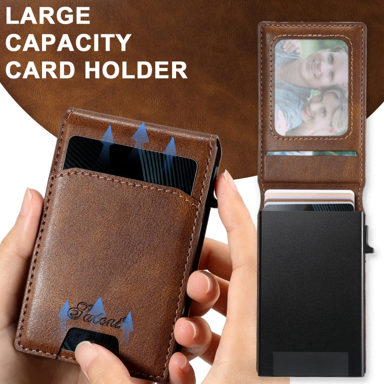 For Samsung Galaxy S24 Ultra 5G Suteni H19 Oil Wax 2-in-1 MagSafe Removable Card Box Back Phone Case(Brown) For Samsung Galaxy S24 Ultra 5G Suteni H19 Oil Wax 2-in-1 MagSafe Removable Card Box Back Phone Case(Brown)