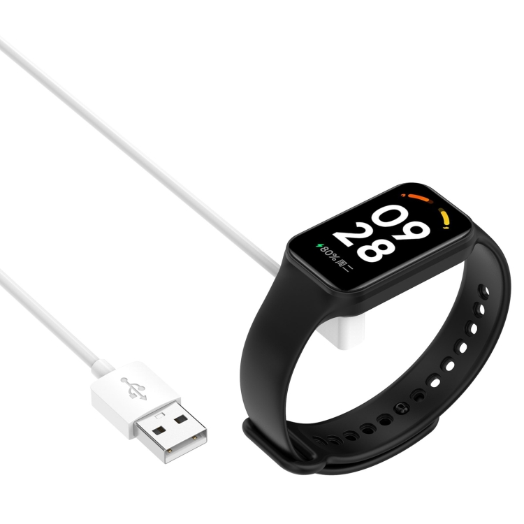 For Xiaomi Smart Band 9 Pro / 9 Active USB Interface Smart Watch Charging Cable, Length: 1m(White)