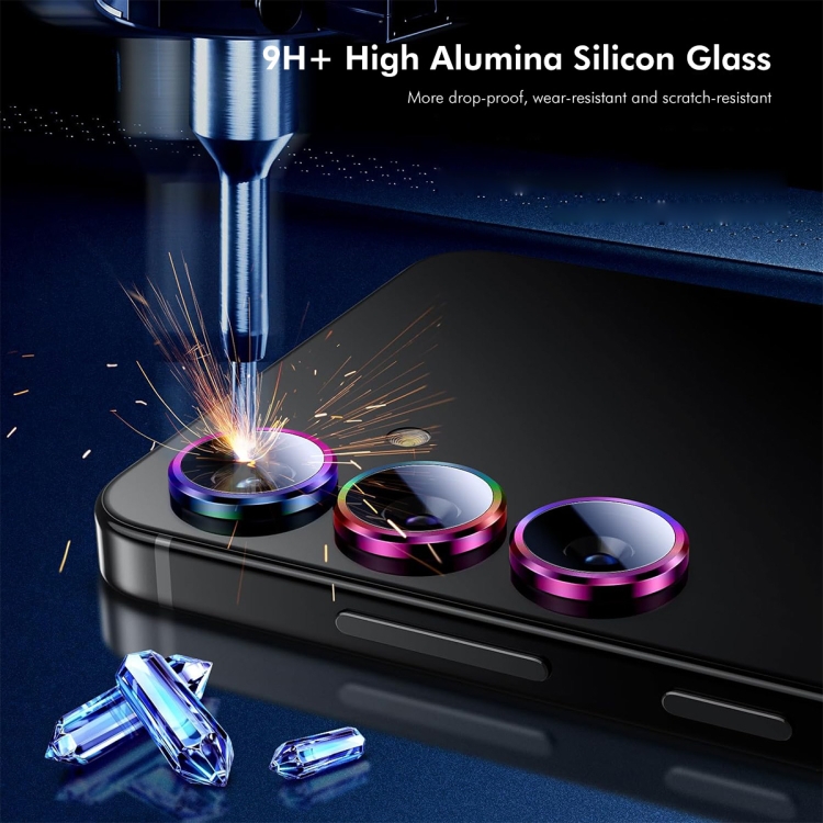 For Samsung Galaxy S25 5G ENKAY Hat-Prince 9H Rear Camera Lens Aluminium Alloy Tempered Glass Film(Black) For Samsung Galaxy S25 5G ENKAY Hat-Prince 9H Rear Camera Lens Aluminium Alloy Tempered Glass Film(Black)