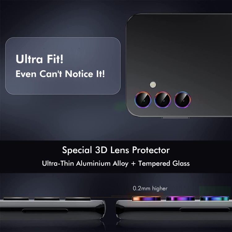 For Samsung Galaxy S25 5G ENKAY Hat-Prince 9H Rear Camera Lens Aluminium Alloy Tempered Glass Film(Black) For Samsung Galaxy S25 5G ENKAY Hat-Prince 9H Rear Camera Lens Aluminium Alloy Tempered Glass Film(Black)