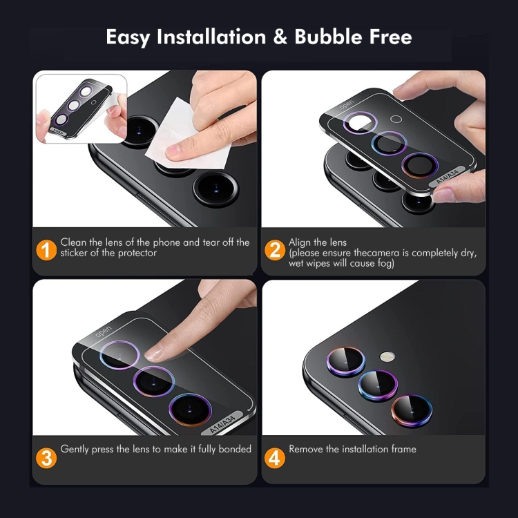 For Samsung Galaxy S25 5G ENKAY Hat-Prince 9H Rear Camera Lens Aluminium Alloy Tempered Glass Film(Black) For Samsung Galaxy S25 5G ENKAY Hat-Prince 9H Rear Camera Lens Aluminium Alloy Tempered Glass Film(Black)