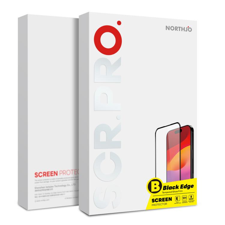 For Samsung Galaxy S26+ 5G NORTHJO A++ Screen Full Glue Silk Printing Tempered Glass Film, Support Fingerprint Unlock