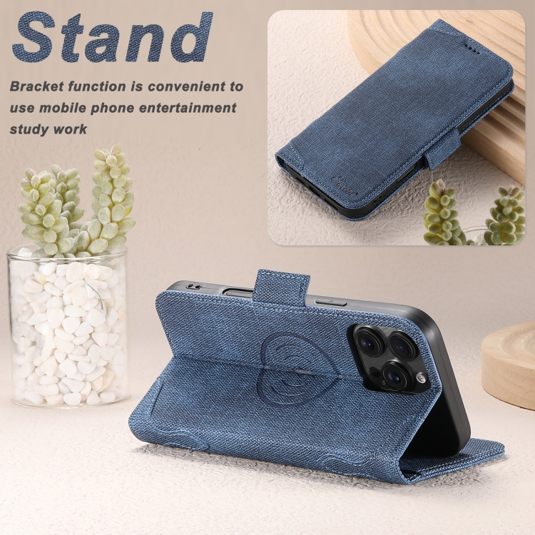 For iPhone 16 Suteni J07 Multi-functional Horizontal MagSafe Denim Leather Phone Case(Blue) For iPhone 16 Suteni J07 Multi-functional Horizontal MagSafe Denim Leather Phone Case(Blue)