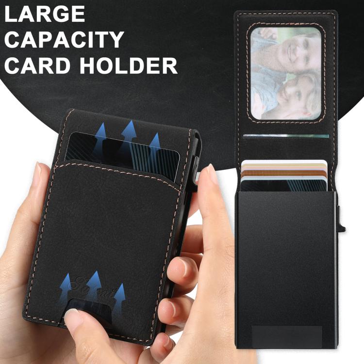 For Samsung Galaxy S25 5G Suteni H19 Litchi Texture 2-in-1 MagSafe Removable Card Case Back Phone Case(Black) For Samsung Galaxy S25 5G Suteni H19 Litchi Texture 2-in-1 MagSafe Removable Card Case Back Phone Case(Black)