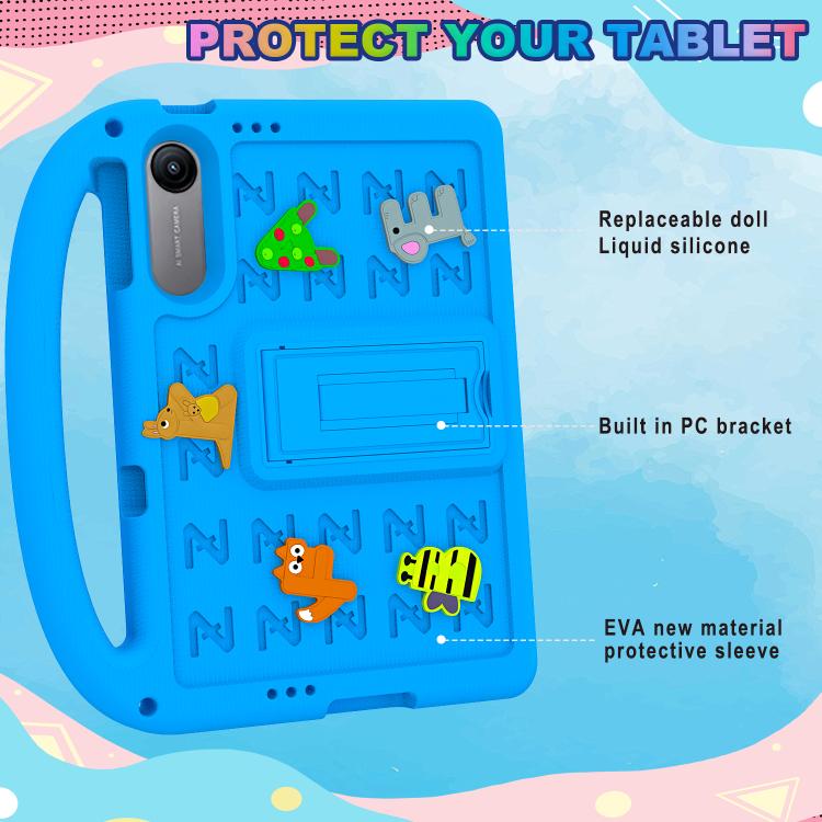 For Xiaomi Redmi Pad 2 SE 9.7 2026 Cartoon Sparrow EVA Shockproof Tablet Case(Blue)