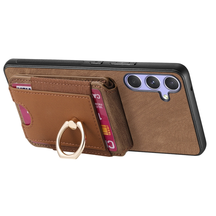For Samsung Galaxy S24 Ultra 5G Retro Splitable Magnetic Stand Card Bag Leather Phone Case(Brown) For Samsung Galaxy S24 Ultra 5G Retro Splitable Magnetic Stand Card Bag Leather Phone Case(Brown)