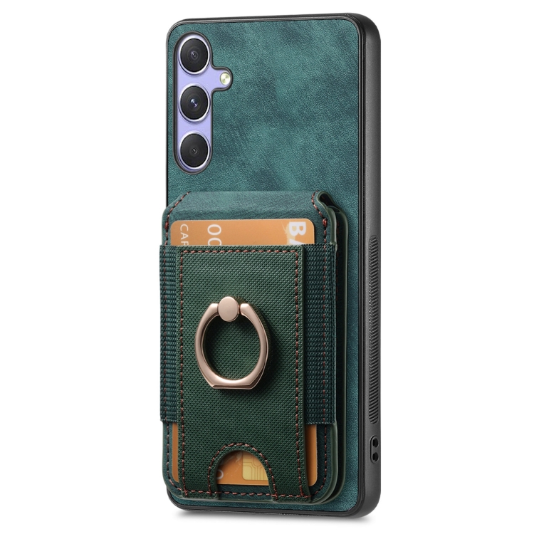 For Samsung Galaxy S24 5G Retro Splitable Magnetic Stand Card Bag Leather Phone Case(Green) For Samsung Galaxy S24 5G Retro Splitable Magnetic Stand Card Bag Leather Phone Case(Green)