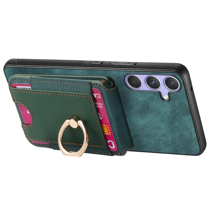 For Samsung Galaxy S24 5G Retro Splitable Magnetic Stand Card Bag Leather Phone Case(Green) For Samsung Galaxy S24 5G Retro Splitable Magnetic Stand Card Bag Leather Phone Case(Green)