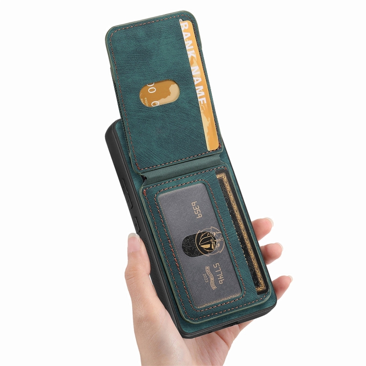 For Samsung Galaxy S24 5G Retro Splitable Magnetic Stand Card Bag Leather Phone Case(Green) For Samsung Galaxy S24 5G Retro Splitable Magnetic Stand Card Bag Leather Phone Case(Green)