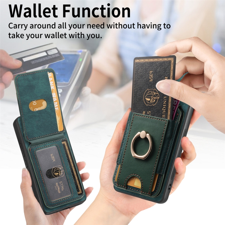 For Samsung Galaxy S24 5G Retro Splitable Magnetic Stand Card Bag Leather Phone Case(Green) For Samsung Galaxy S24 5G Retro Splitable Magnetic Stand Card Bag Leather Phone Case(Green)
