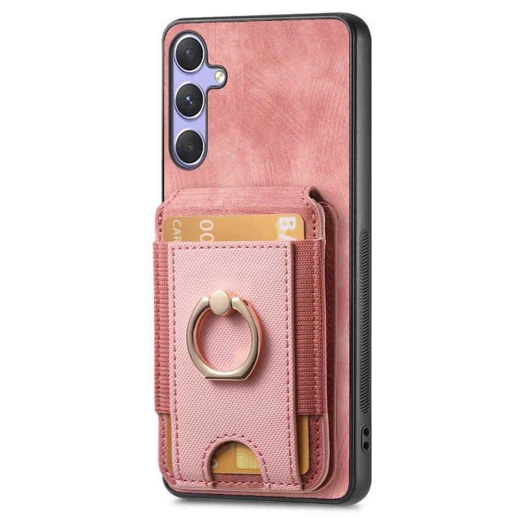 For Samsung Galaxy S23+ 5G Retro Splitable Magnetic Stand Card Bag Leather Phone Case(Pink) For Samsung Galaxy S23+ 5G Retro Splitable Magnetic Stand Card Bag Leather Phone Case(Pink)
