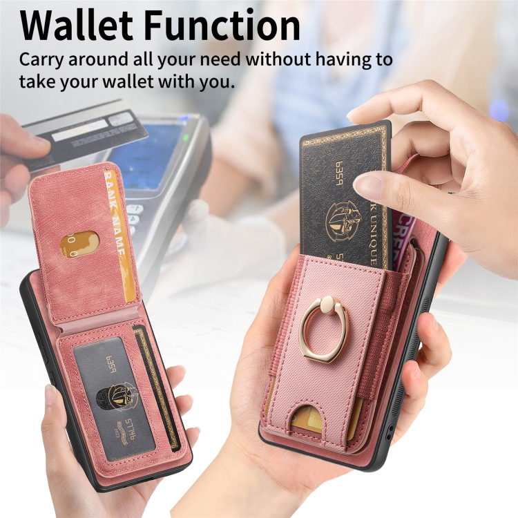 For Samsung Galaxy S23+ 5G Retro Splitable Magnetic Stand Card Bag Leather Phone Case(Pink) For Samsung Galaxy S23+ 5G Retro Splitable Magnetic Stand Card Bag Leather Phone Case(Pink)