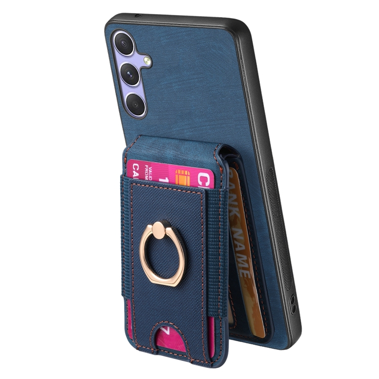 For Samsung Galaxy S23 5G Retro Splitable Magnetic Stand Card Bag Leather Phone Case(Blue) For Samsung Galaxy S23 5G Retro Splitable Magnetic Stand Card Bag Leather Phone Case(Blue)