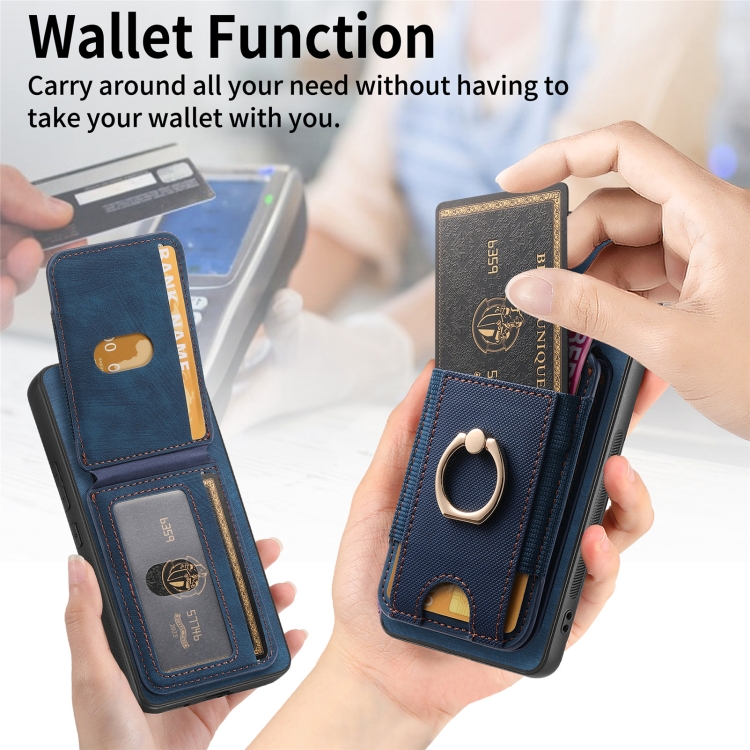 For Samsung Galaxy S23 5G Retro Splitable Magnetic Stand Card Bag Leather Phone Case(Blue) For Samsung Galaxy S23 5G Retro Splitable Magnetic Stand Card Bag Leather Phone Case(Blue)