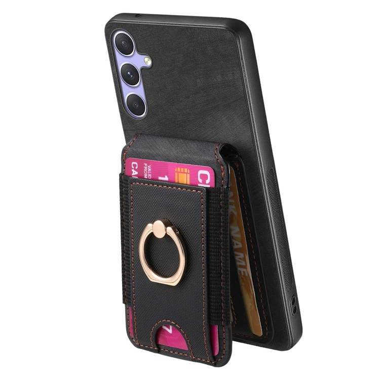 For Samsung Galaxy S22 5G Retro Splitable Magnetic Stand Card Bag Leather Phone Case(Black) For Samsung Galaxy S22 5G Retro Splitable Magnetic Stand Card Bag Leather Phone Case(Black)
