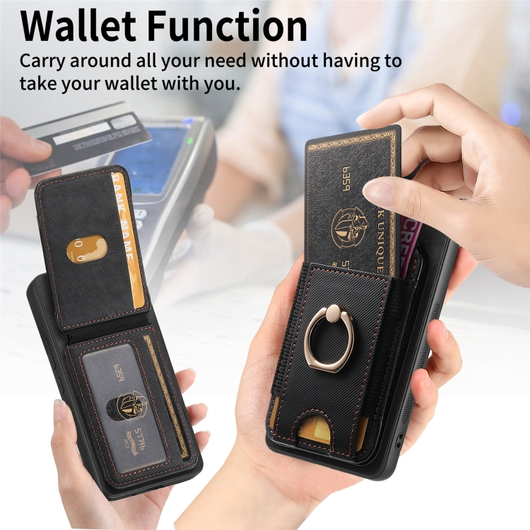 For Samsung Galaxy S22 5G Retro Splitable Magnetic Stand Card Bag Leather Phone Case(Black) For Samsung Galaxy S22 5G Retro Splitable Magnetic Stand Card Bag Leather Phone Case(Black)