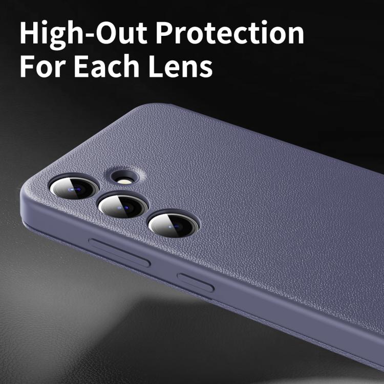For Samsung Galaxy S25 5G Smart View Window Leather Phone Case with Card Slot(Purple) 5