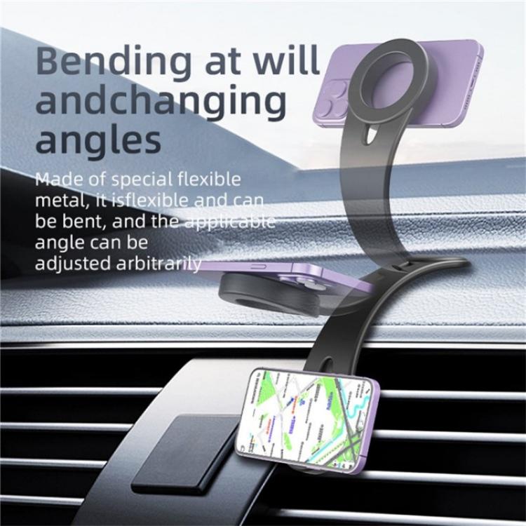D1 Car Navigation Magnetic Flexible Aluminum Bendable Dashboard Cellphone Holder D1 Car Navigation Magnetic Flexible Aluminum Bendable Dashboard Cellphone Holder