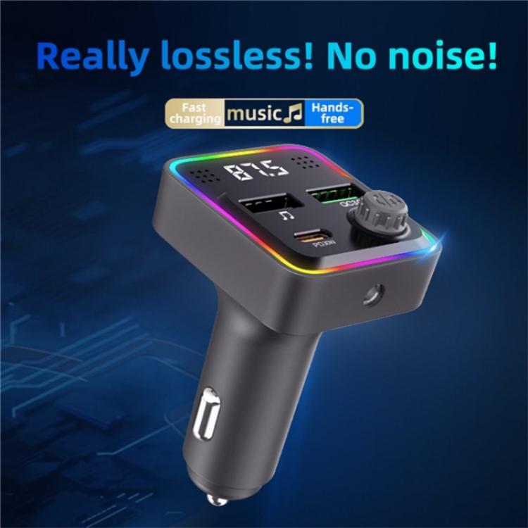 C71 3-in-1 PD 30W Cigarette Lighter Charger Adapter FM Transmitter Bluetooth Car Charger C71 3-in-1 PD 30W Cigarette Lighter Charger Adapter FM Transmitter Bluetooth Car Charger