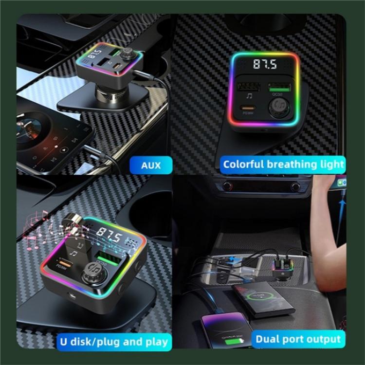 C71 3-in-1 PD 30W Cigarette Lighter Charger Adapter FM Transmitter Bluetooth Car Charger C71 3-in-1 PD 30W Cigarette Lighter Charger Adapter FM Transmitter Bluetooth Car Charger
