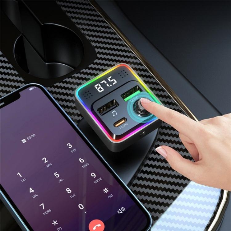 C71 3-in-1 PD 30W Cigarette Lighter Charger Adapter FM Transmitter Bluetooth Car Charger C71 3-in-1 PD 30W Cigarette Lighter Charger Adapter FM Transmitter Bluetooth Car Charger