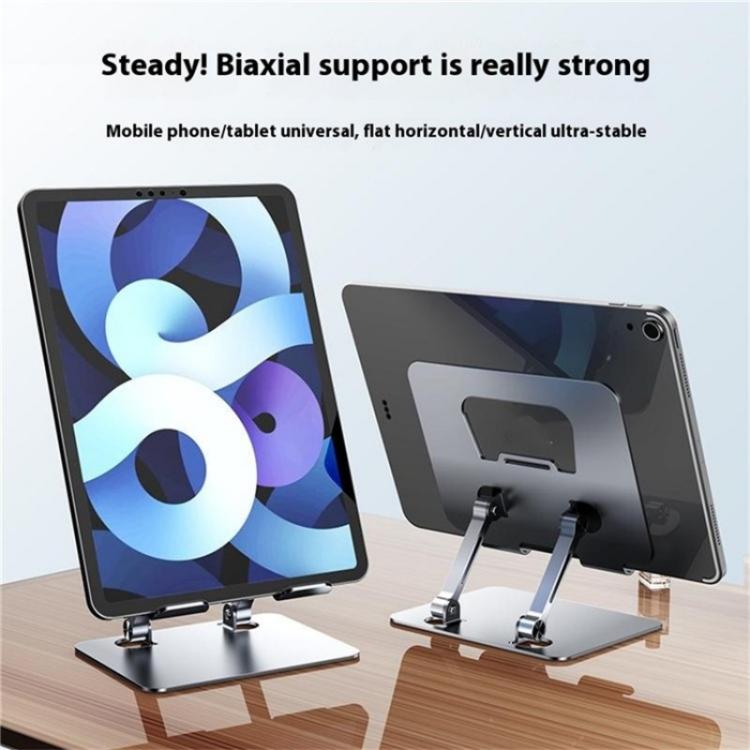J18S 360 Degree Rotation Desktop Phone Tablet Alloy Steel Holder(Grey) J18S 360 Degree Rotation Desktop Phone Tablet Alloy Steel Holder(Grey)