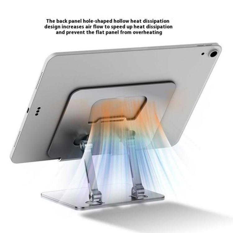 J18S 360 Degree Rotation Desktop Phone Tablet Alloy Steel Holder(Grey) J18S 360 Degree Rotation Desktop Phone Tablet Alloy Steel Holder(Grey)