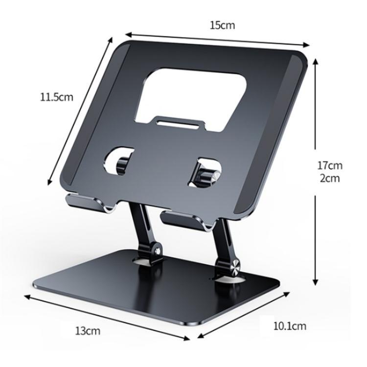 J18S 360 Degree Rotation Desktop Phone Tablet Alloy Steel Holder(Grey) J18S 360 Degree Rotation Desktop Phone Tablet Alloy Steel Holder(Grey)