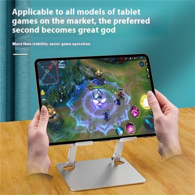 J23S Folding Height Adjustable Desktop Tablet Metal Cooling Holder(Grey) J23S Folding Height Adjustable Desktop Tablet Metal Cooling Holder(Grey)