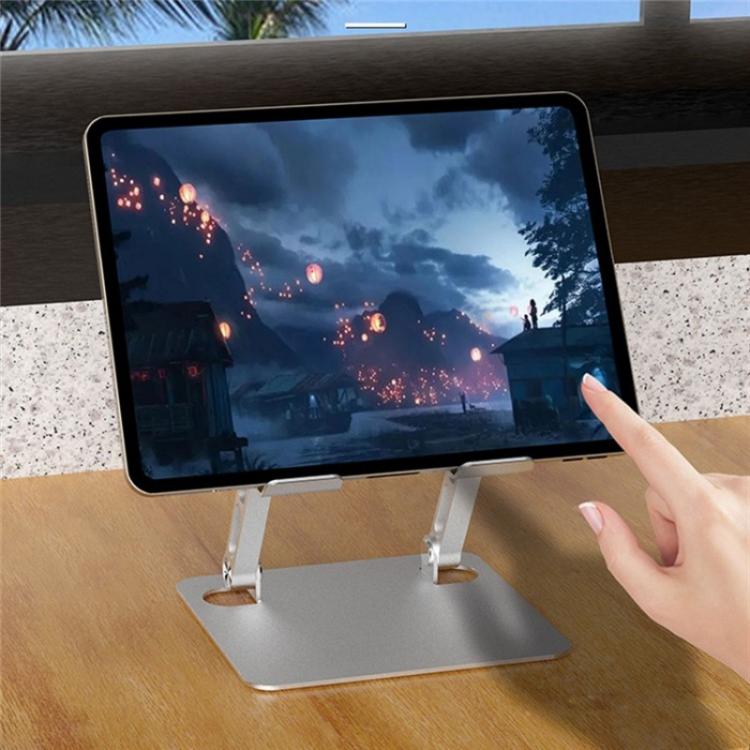 J23S Folding Height Adjustable Desktop Tablet Metal Cooling Holder(Grey) J23S Folding Height Adjustable Desktop Tablet Metal Cooling Holder(Grey)