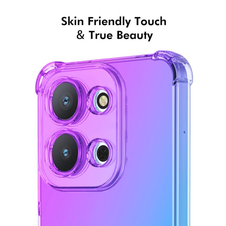 For Redmi 15C 5G / 4G EU 173mm ENKAY Hat-Prince Gradient Airbag TPU Phone Case(Purple Gold)