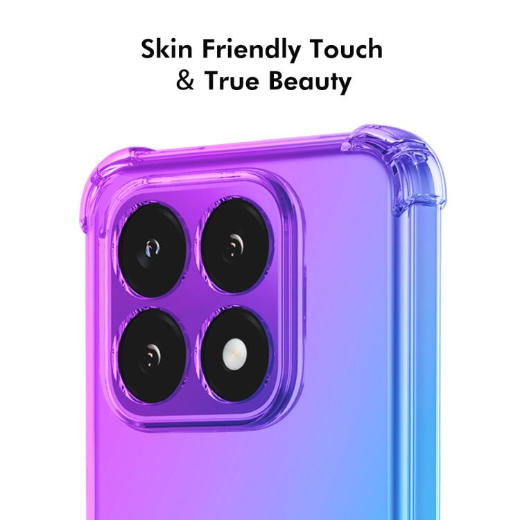 For Xiaomi 15T ENKAY Hat-Prince Gradient Airbag TPU Phone Case(Purple Blue)
