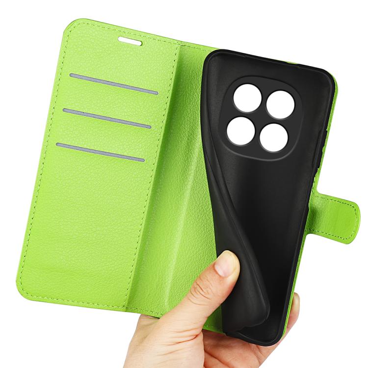 For Redmi Note 15 4G / 5G Global 164mm Litchi Texture Horizontal Flip Leather Phone Case with Holder(Green)