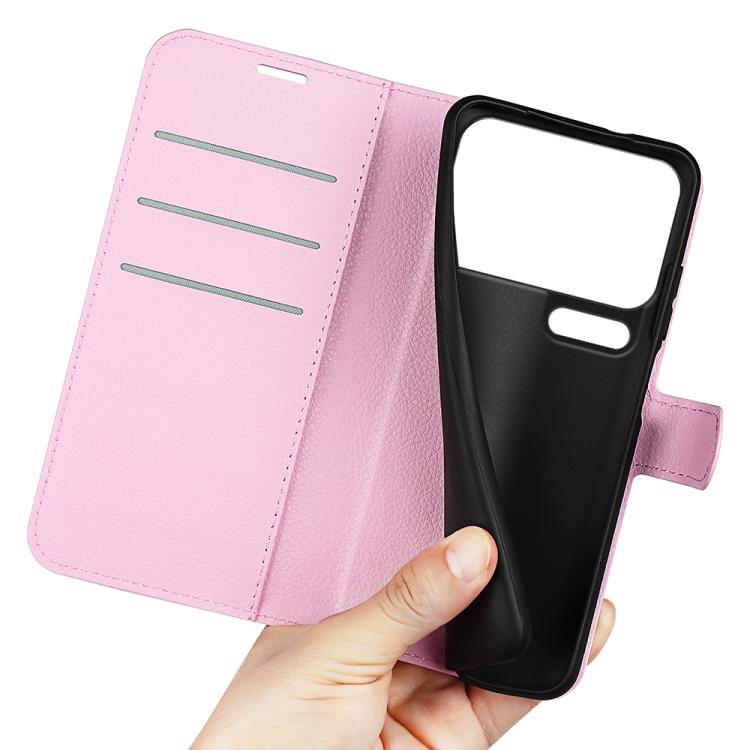 For Xiaomi 17 Pro Litchi Texture Horizontal Flip Leather Phone Case with Holder(Pink)