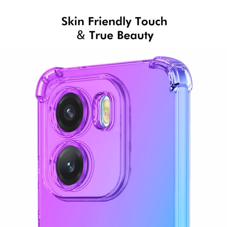 For Honor X6e 4G ENKAY Hat-Prince Gradient Airbag TPU Phone Case(Pink Gold)