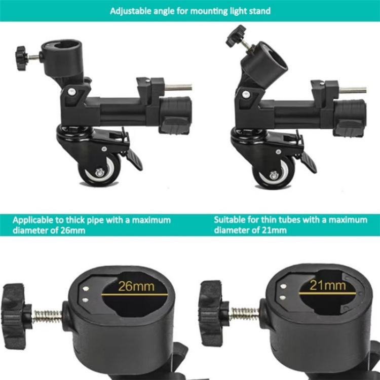 Trípode para cámara YUNTENG 900L DV, base para fotografía, soporte universal plegable con 3 ruedas y polea - 6