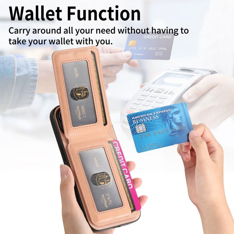 For Samsung Galaxy S24+ 5G Twill Fabric Leather Vertical Flip RFID Card Bag Phone Case(Pink)
