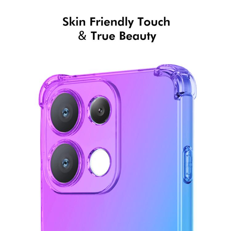 For OPPO Reno16 F 5G Global ENKAY Hat-Prince Gradient Airbag TPU Phone Case(Pink Gold)
