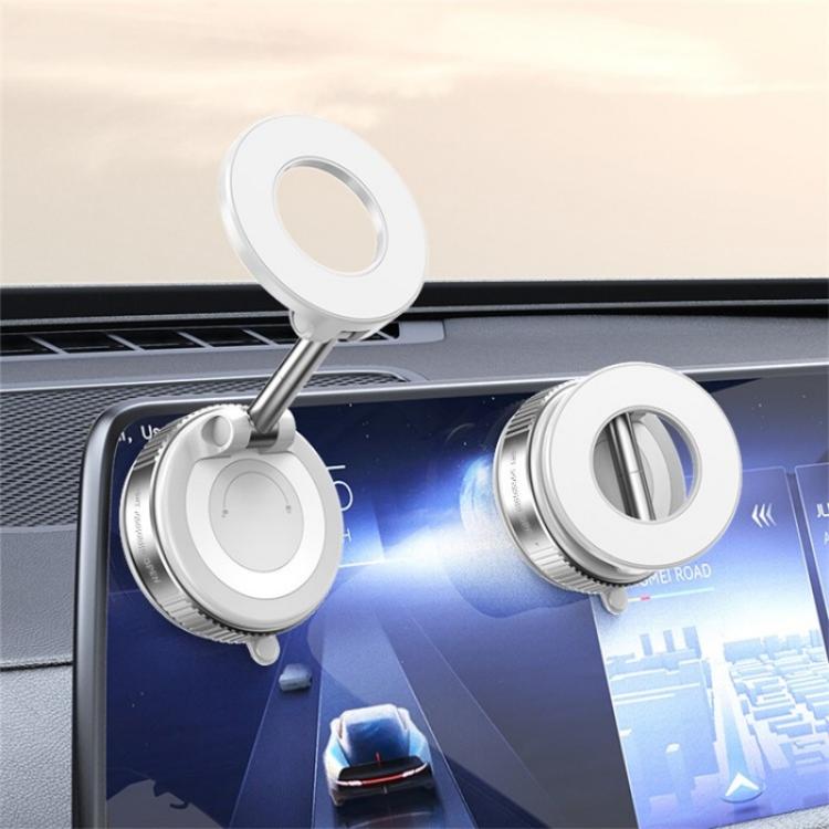 K007 Dashboard Stand 360 Degree Rotation Car Suction Cup Base Magnetic Mount Phone Holder(Black) - B1