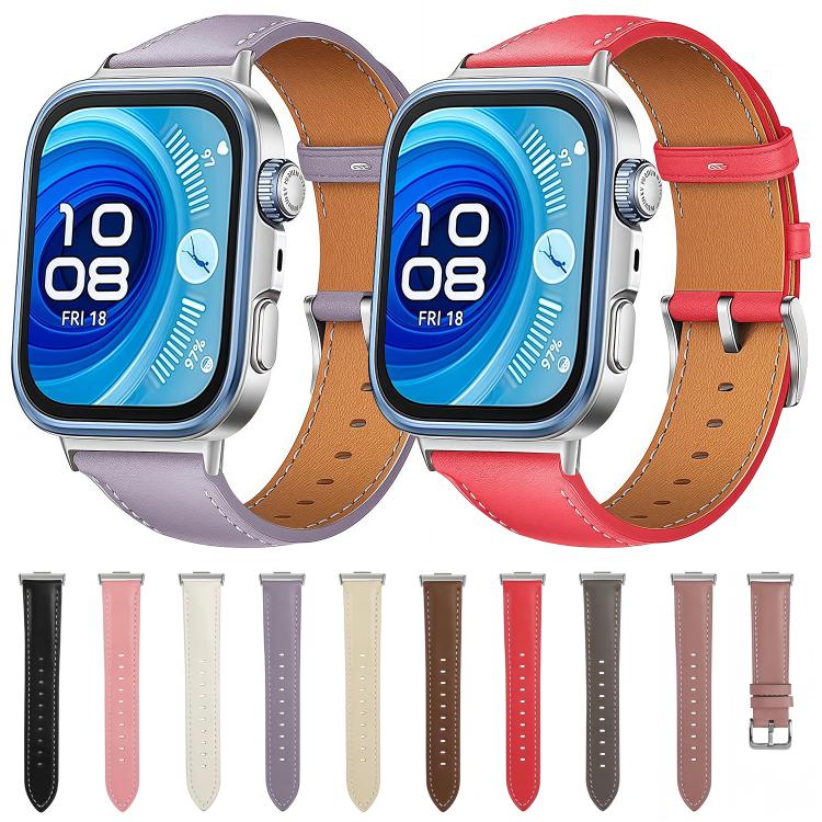 Bracelet de montre en cuir pour Huawei Watch Fit Fit Pro - Main Image