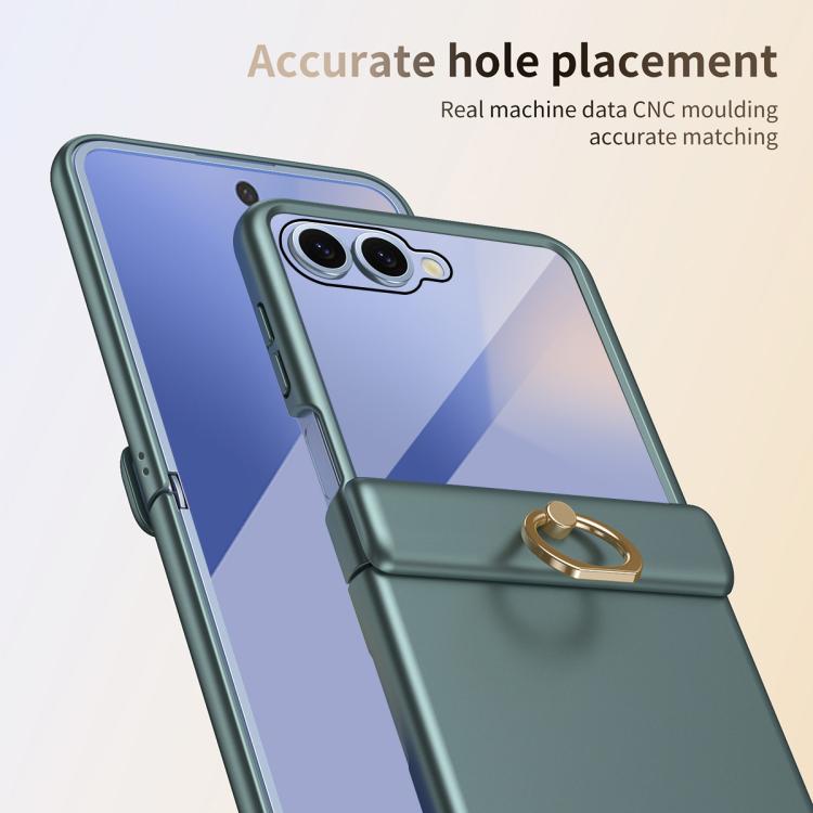 For Galaxy Z Flip8 5G Starry  Case-film Integrated Shockproof Phone Case(Green)