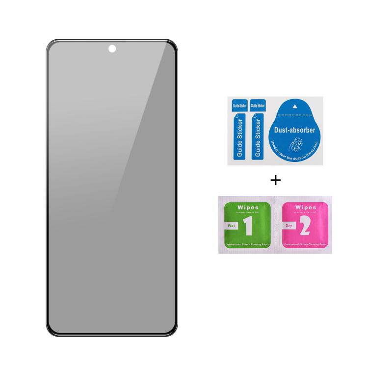 For Redmi Note 17 Pro Global 163.5mm JUNSUNMAY 25 PCS/Pack Silk Print Full Coverage Privacy Tempered Glass Film