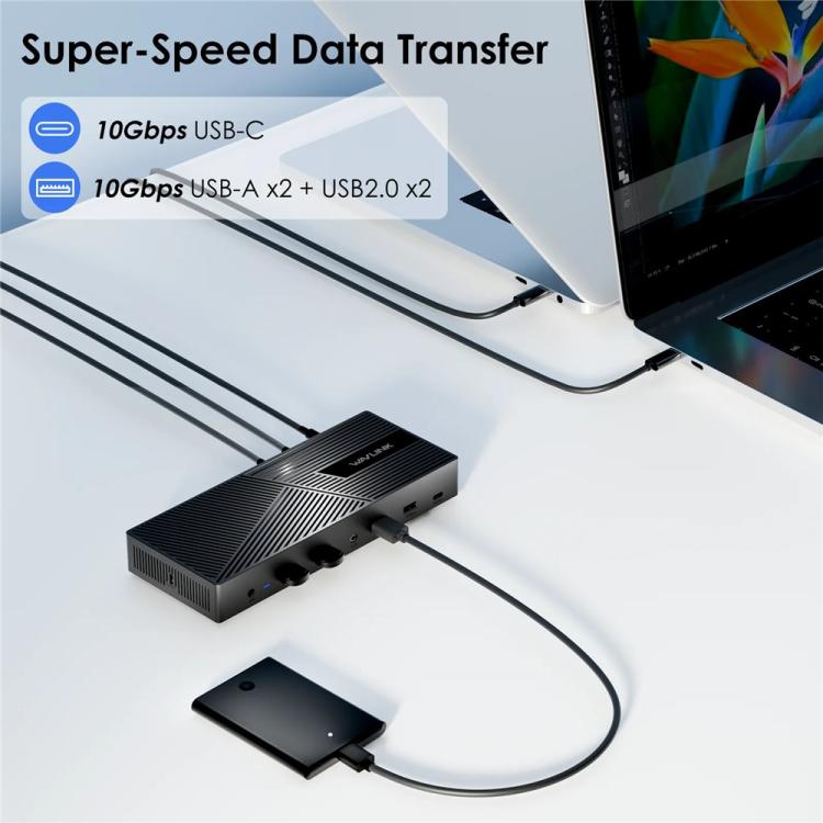 WAVLINK USB-C 10G 4K WL-UG69PD13PRO WAVLINK UG69PD27 USB-C KVM