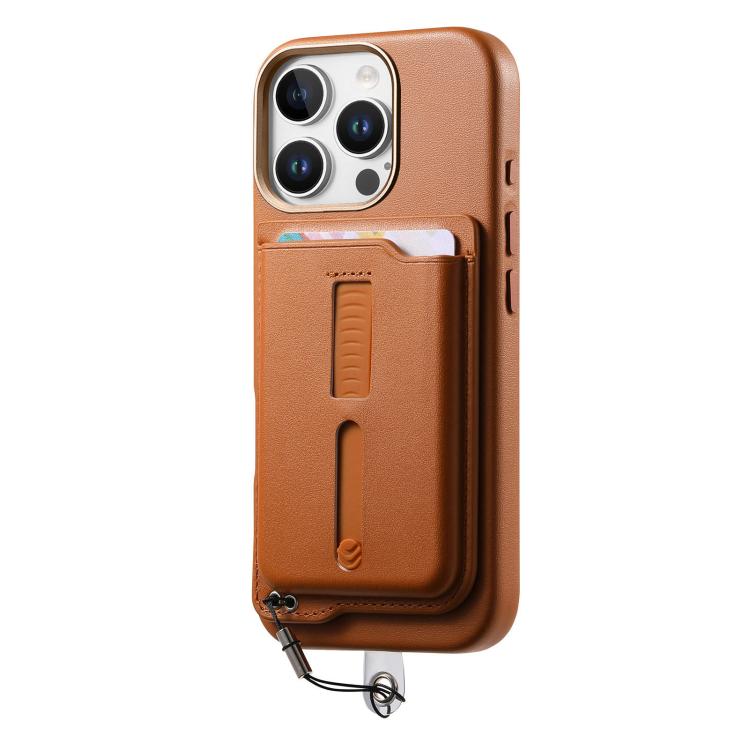 Étui Ceinture IPhone 14 13 12 11 Pro Max - Pochette Cuir Synthétique Avec Passants - Marron XL